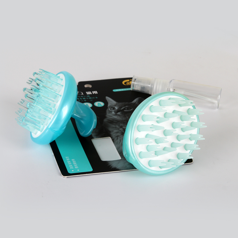 Pet Silicone Shampoo Brush For Pets Bath Massage Comb Brush With Soft Pins For Grooming And Remove Shedding Hair