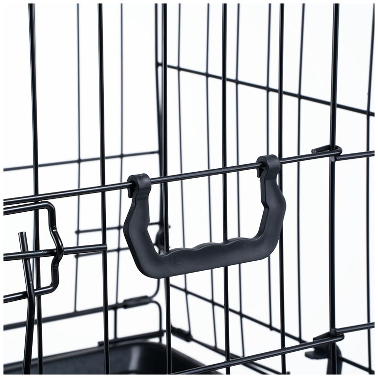 Folding metal 30"sloping car cage for dogs puppy crate training crate