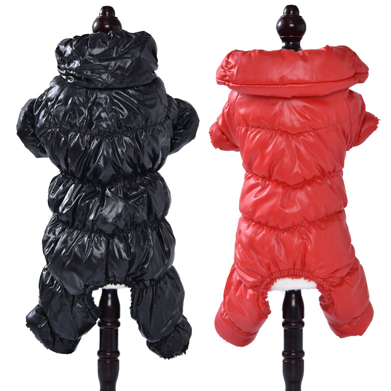 Autumn Winter Thickening Down cotton Vest for Small Dogs Puppy T-Shirt Fleece Pullover Pet Clothing