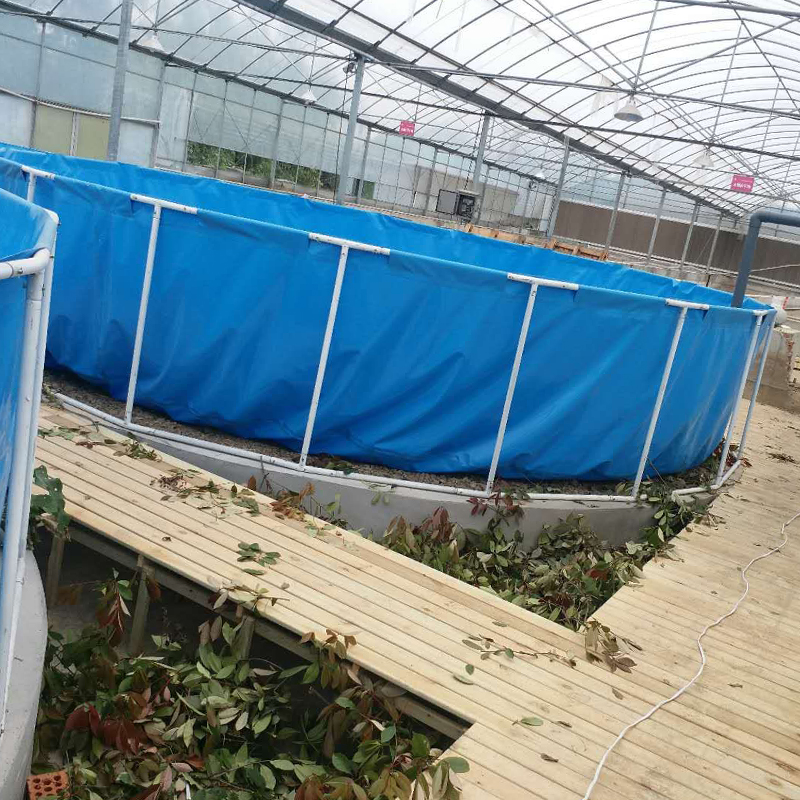 Large plastic fish farm pond tank customizable Pvc tarpaulin fish tank on sale
