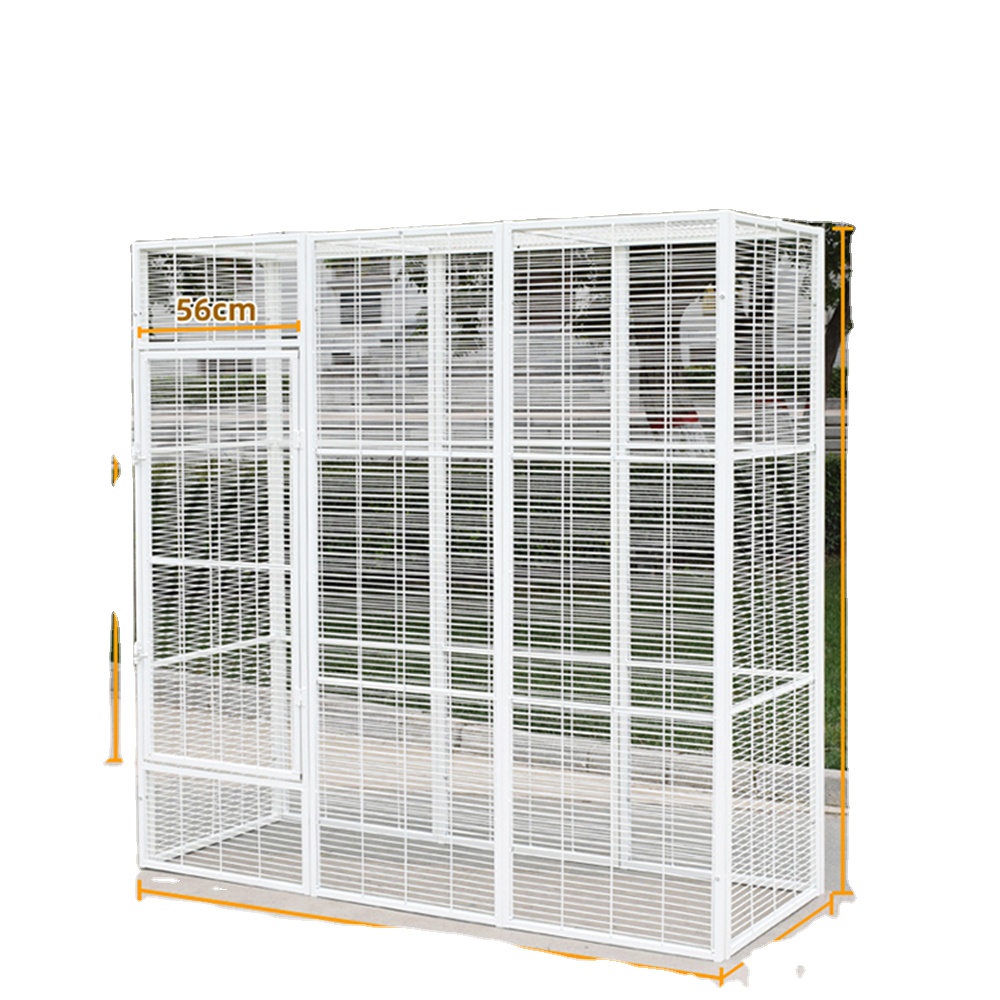 Wholesale parrot budge turkey breeding cage iron cage multi sizes customized sizes thicker tube square
