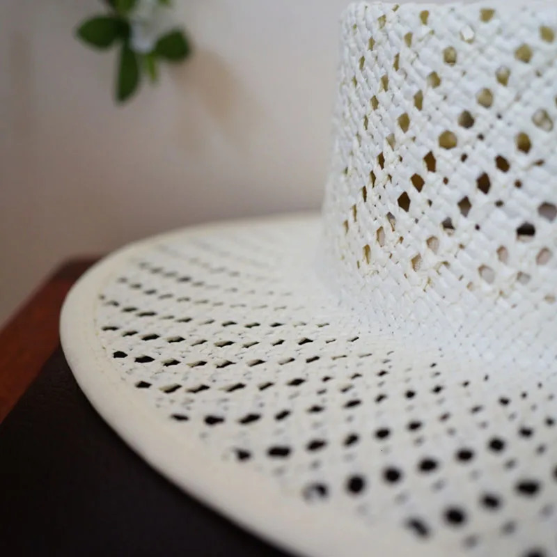 Home>Products>White Straw Hat>White Straw Hat>Wide Eaves Hollow Style Rowing Hat 241125