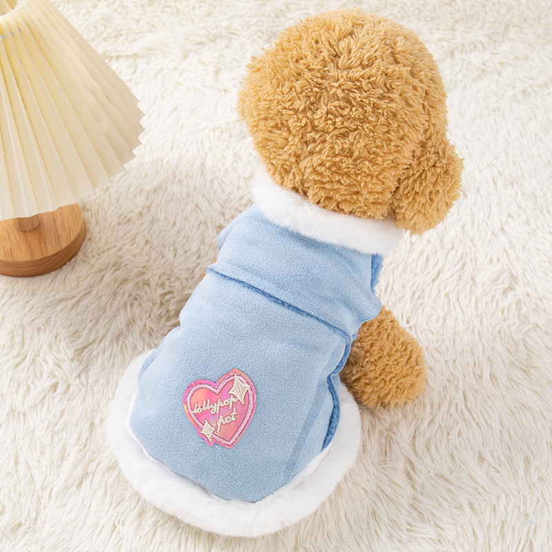 Autumn Winter Thickening chamois lamb wool Vest for Small Dogs Puppy T-Shirt Fleece Pullover Pet Clothing