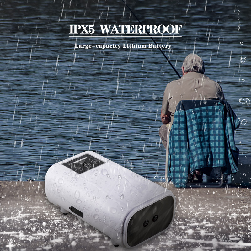 High quality white portable fish tank rechargeable waterproof air pump fish aquarium mini air pump