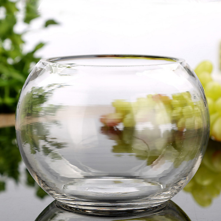 Wholesale Hight Quality Circular Fish tank Round Small/Mini Glass Portable Fish Tank