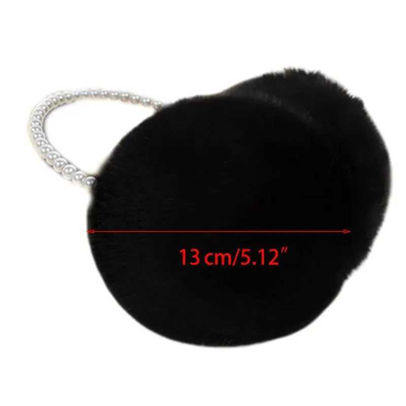Women Girls Winter Plush Earmuffs Imitation Pearl Beaded Headband Thicken Ear Warmer Princ Kids Party Styling HeaearXJ241126