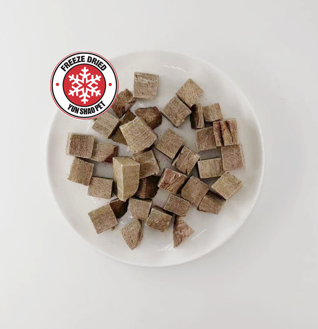 Top selling freeze drying lamb pet treats freeze dried lamb meat with low moq pet treat