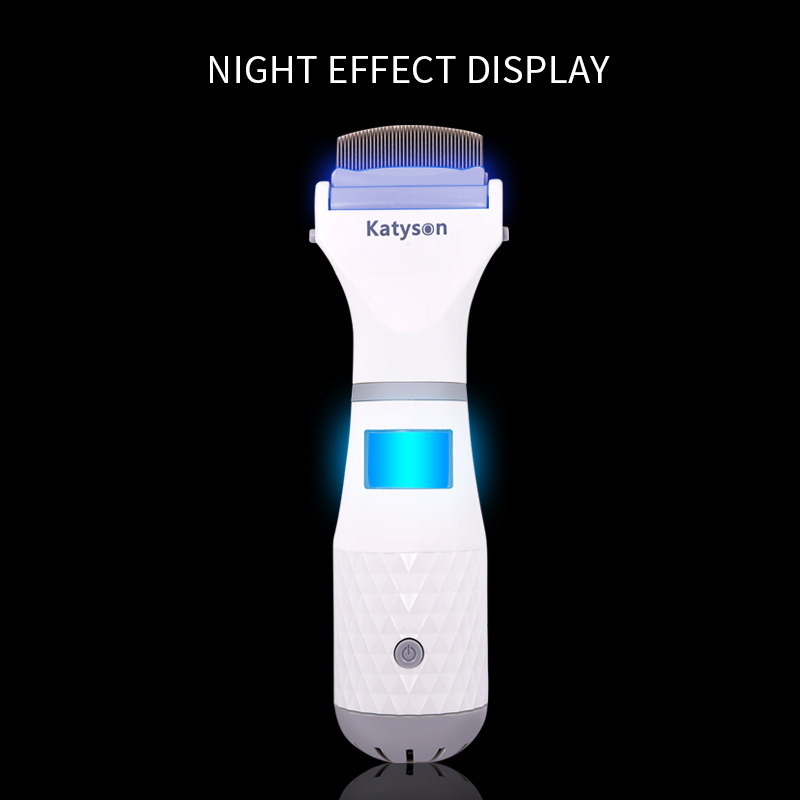 Electric Pet Flea Lice Cleaner Comb Dog Flea Vacuum Comb Pet Self Cleaning Slicker Brush Custom LOGO Dog Cleaning Dog Brush