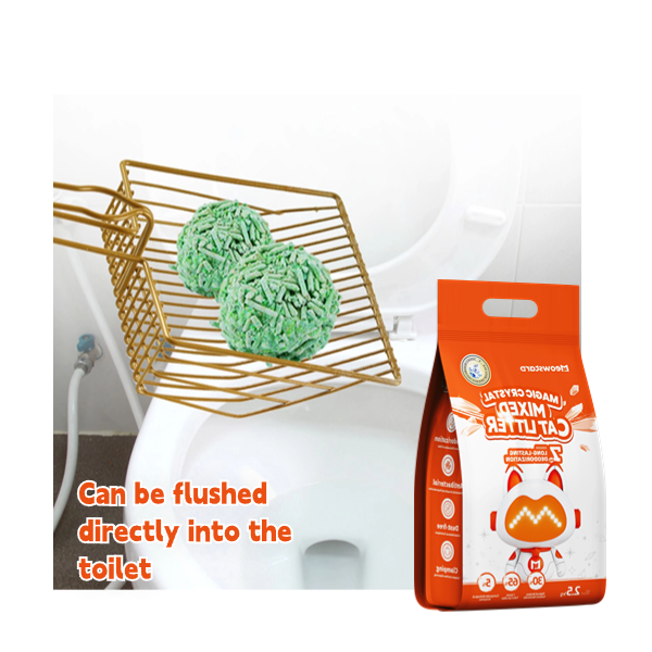 Hot Sell Natural Fragrance Eco-friendly Factory 100% Natural Clumping Tofu Cat Litter Scented