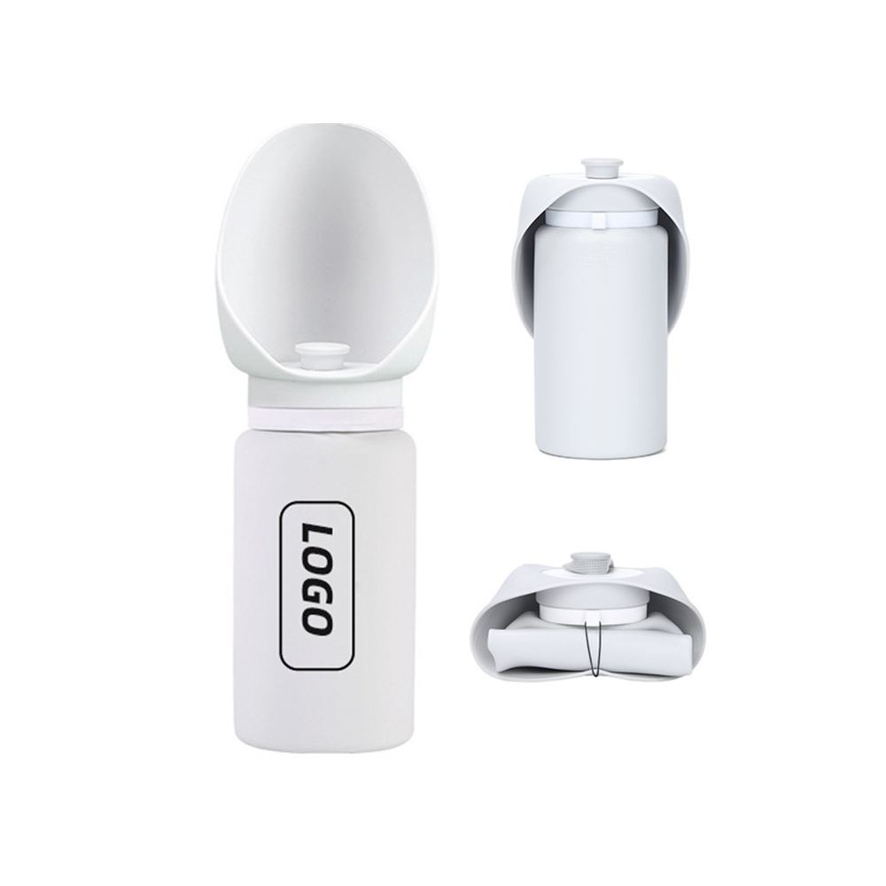 OEM ODM Pet Silicone Bottle Custom Portable Lightweight Foldable Silicone Travel Dog Water Dispenser Bottle for Outdoor