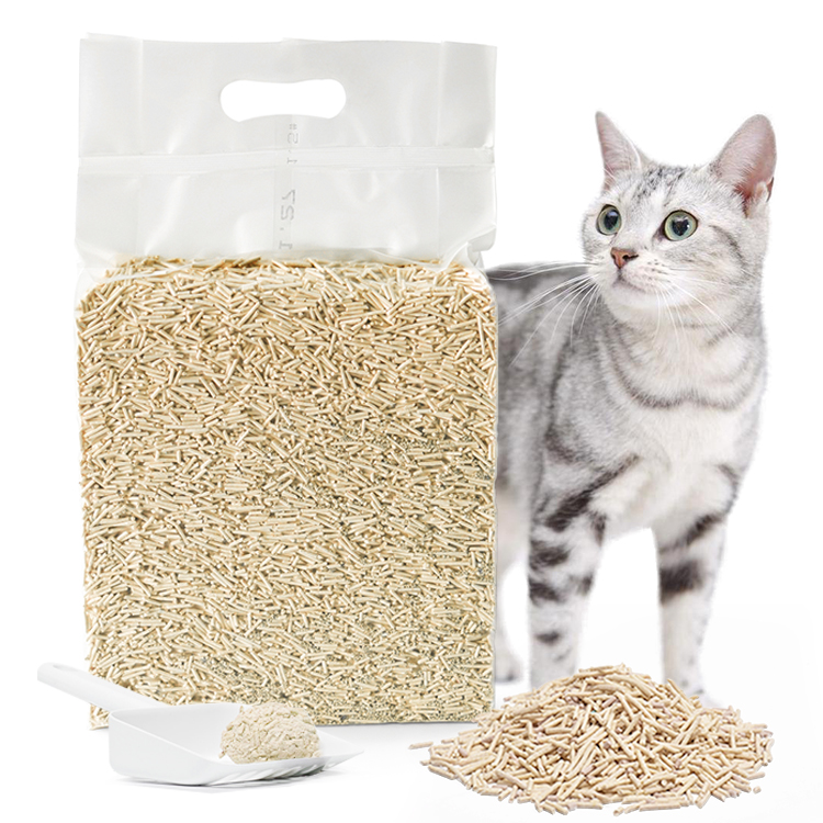 Muawu Natural Tofu Cat Litter Biodegradable Fast Clumping Natural Green Tea Fresh Tofu Original Cat Litter Cat Cleaning Supplies