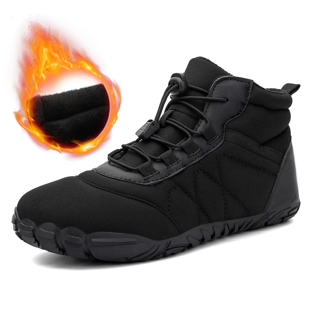 Womens mens barefoot shoes anti slip warm line winter shoes comfortable snow boots soft outdoor sports shoes camping backpacks 241126