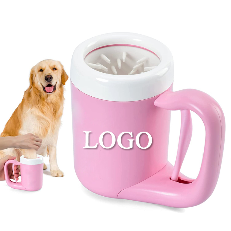 New Arrivals Customized Portable Pet Handle With Automatic Cleaning Cats Foot Wash Washer Washing Tool Cup Pet Dog Paw Cleaner