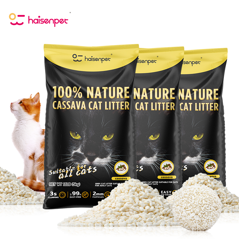 Factory Direct Sales Arena De Gatos Cassava Cat Sand