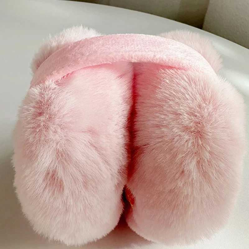 Fur earmuffs sequins star patterns winter warm earmuffs folded plush earmuffs womens outdoor skiing earmuffs warm earmuffs for women W241126