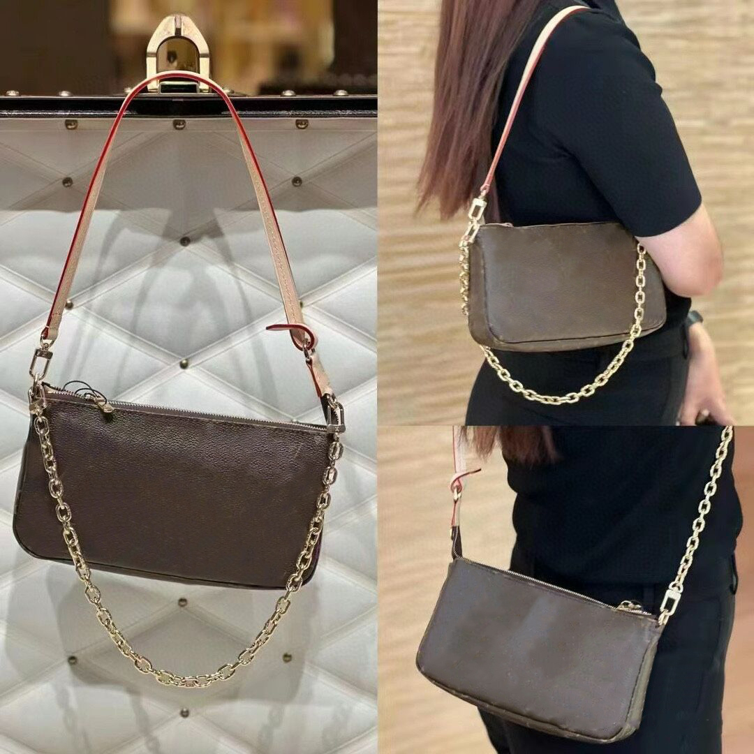 Designer Bag Women Mini Pochette Accessoires Leather Crossbody Bag Sac Luxe Purse Luxury Shoulder Handbag Envelope Wallet