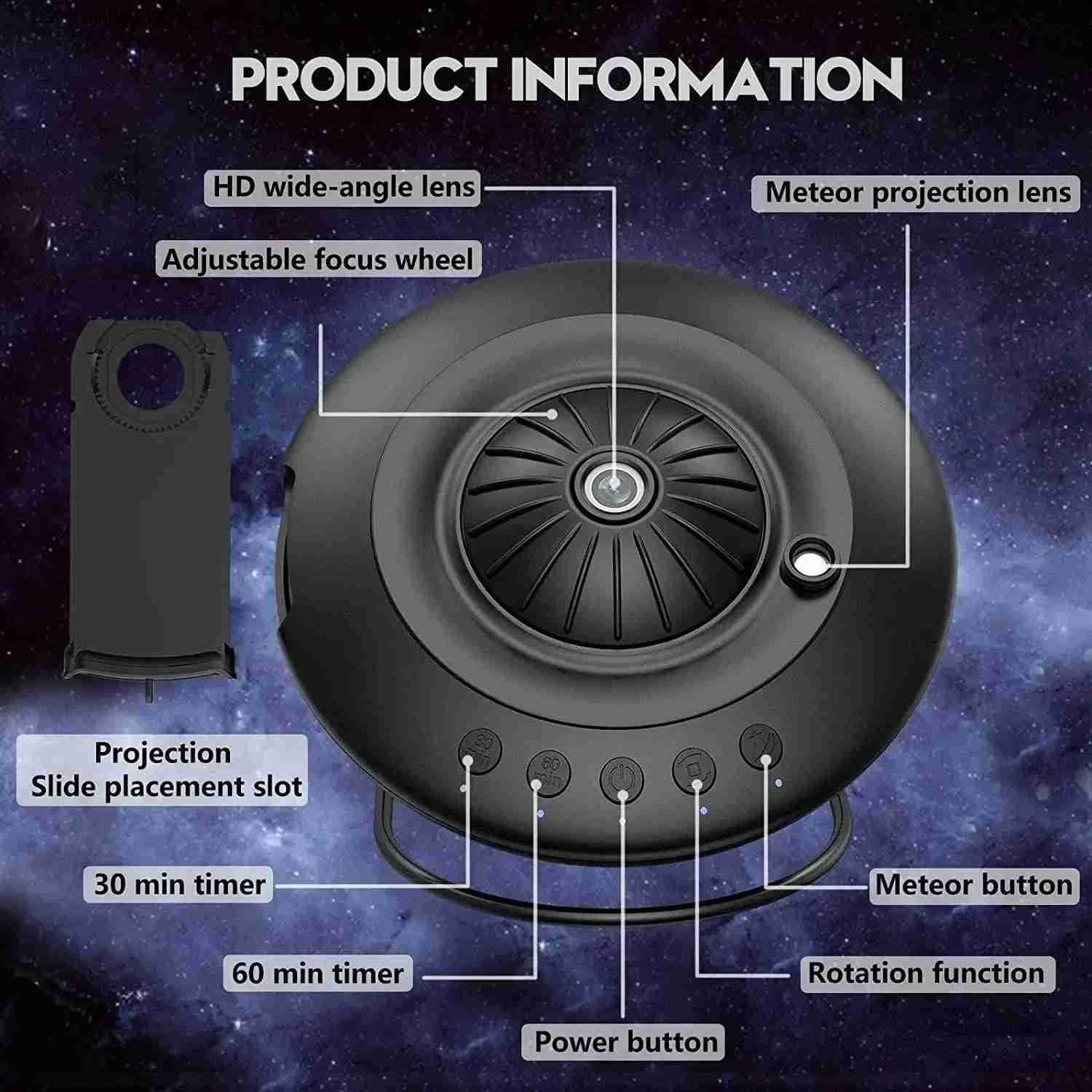 Other Indoor Lighting New UFO LED Star Projector Night Light 8-in-1 Planetarium Project Galaxy Star Sky Projector Childrens Gift Room Decorative Light