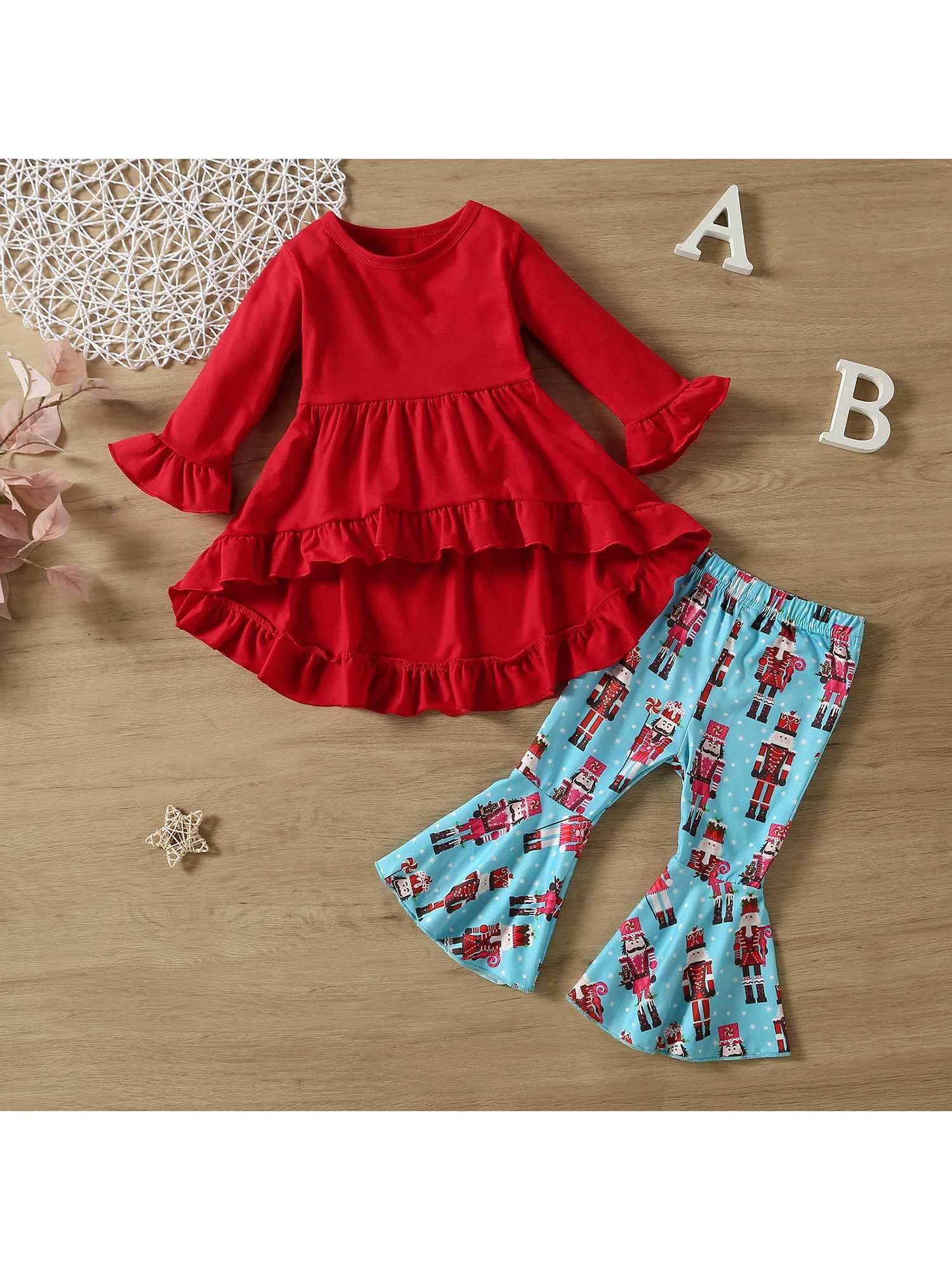 Clothing Sets 2Pcs Boys Winter Outfit Plaid Pattern Hooded Jacket Fleece Lined Pants Set for Toddlers 12 Months to 3 Years H241126