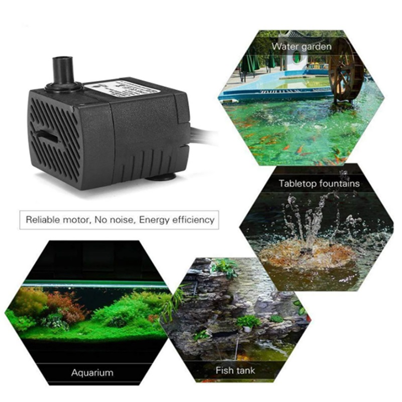 Zaoheian AC110-220V Freshwater fish tank submersible pump aquarium water pump garden spray pump