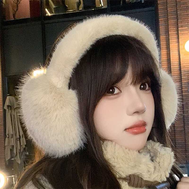 Winter Fashion Cartoon Warm Earrings Outdoor Refrigeration Womens Artificial Fur Earrings Foldable Earrings Soft Plush Earrings W241126