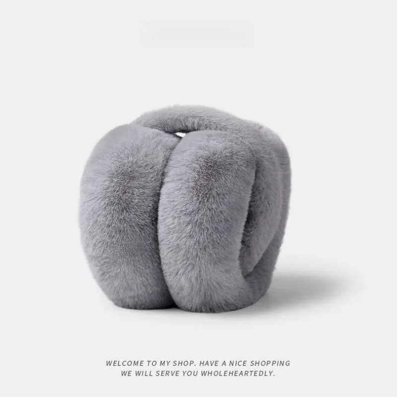 Cute plush folding protector with high appearance thick and warm ear cushions suitable for autumn and winter accessories W241126
