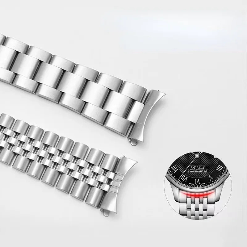 316L Solid Stainless Steel Strap for SKX009 Jubilee Bracelet Curved End Men Watch Accessory 18mm 19mm 20mm 21mm 22mm 24mm 240424