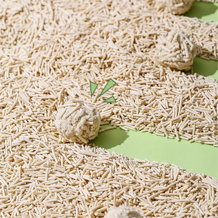 Natural Material Strong Clumping Dust-Free Extra Absorbent Cat Litter 6 Litre Per Bag 100Percent Biodegradable Cat Litter Sand