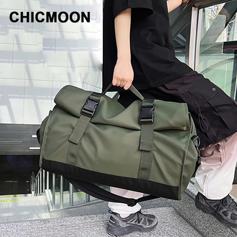 Storage Bag Nylon Waterproof Sports Gym Outdoors Travel Fitness Yoga Luggage High-capacity Durable Women Men Shoulder Handbag 241114