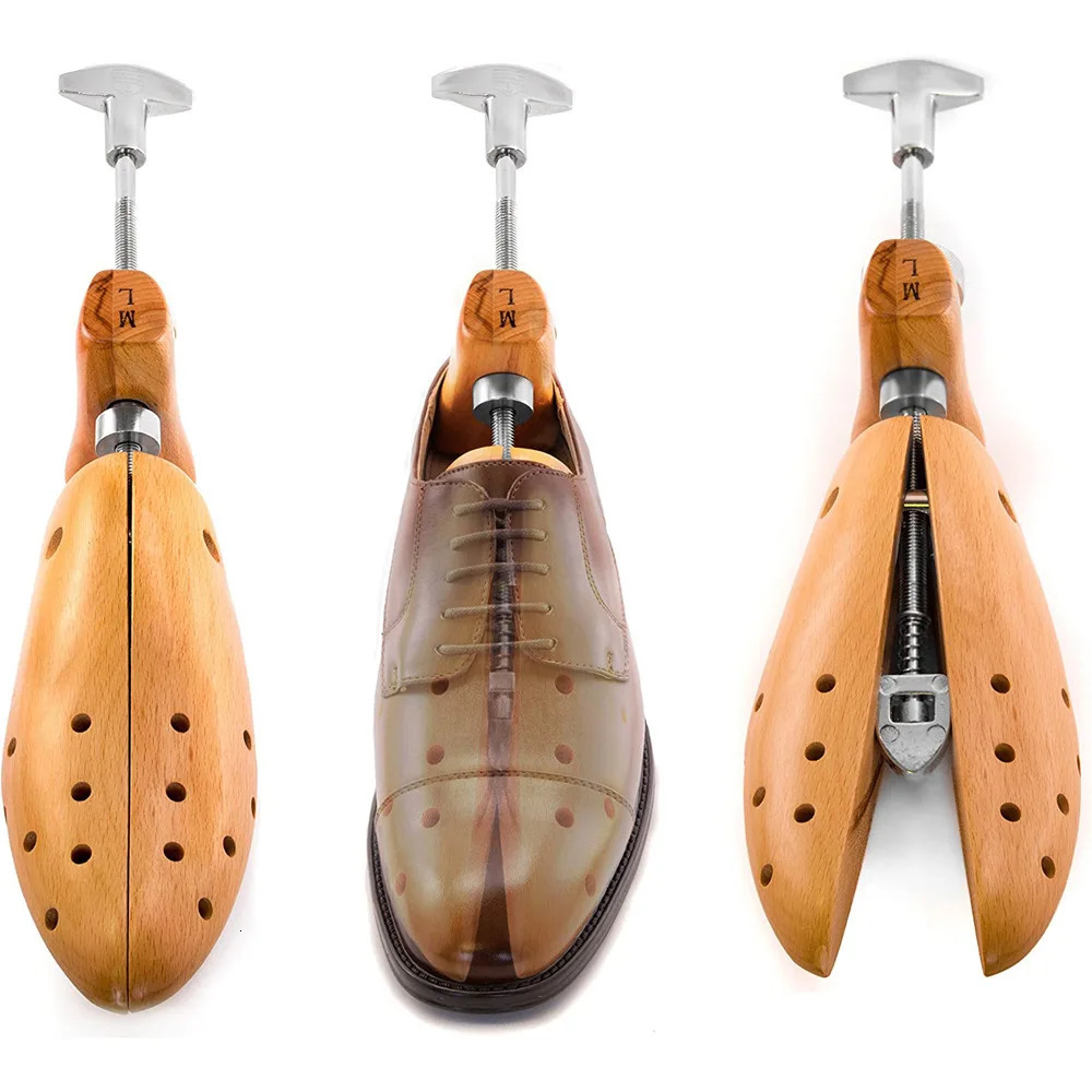 1 piece/piece shoe stretching machine beech wood shoe tree frame wooden adjustable flat pump shoe expansion machine tree size S/M/L/XL mens 241126