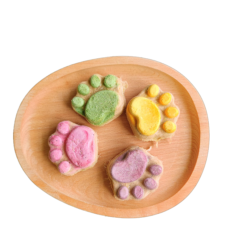 green food cat grass treats freeze dried cat claw snacks 100% safe chicken mixed fruit vegetables