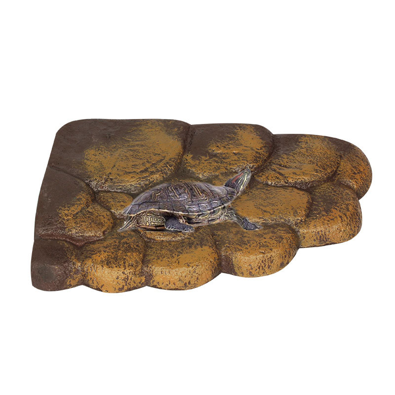 Simulated Rock Turtle Platform Floating Turtle Pier Terrapin Dock Aquarium Decoration