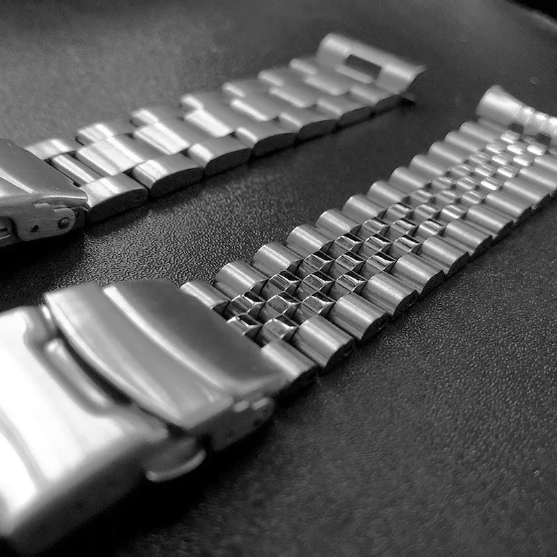 316L Solid Stainless Steel Strap for SKX009 Jubilee Bracelet Curved End Men Watch Accessory 18mm 19mm 20mm 21mm 22mm 24mm 240424