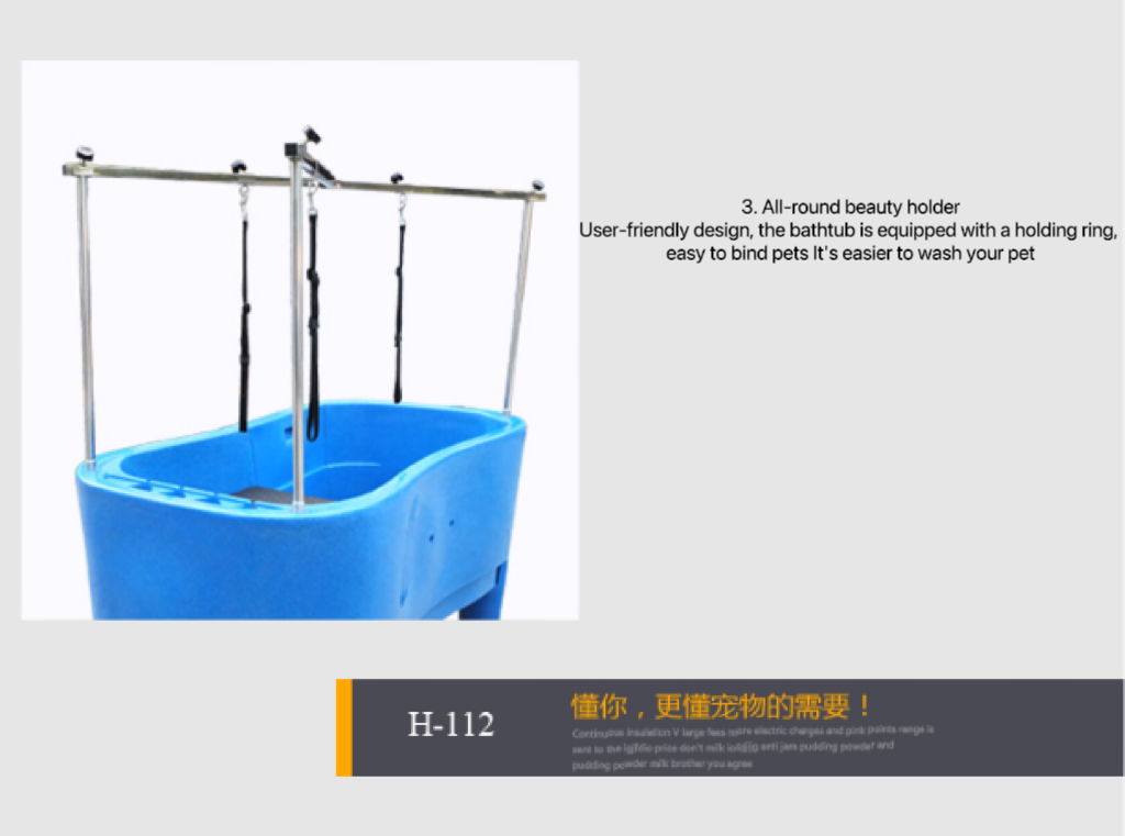 2024 New Design Stainless Steel Electric Lifting Dog Bathing Tub Dog Tub Pet Tub