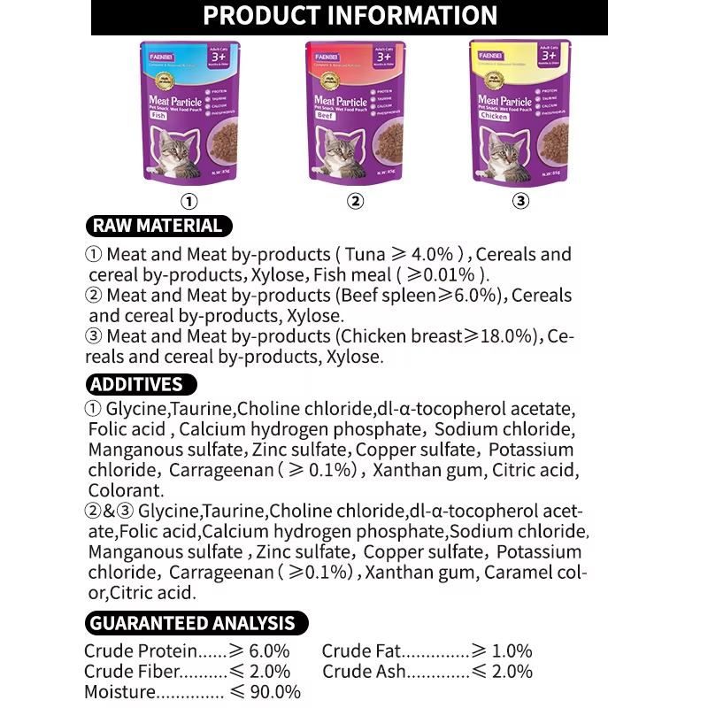 Best seller Pet Supplies Pet snack Pet treats Cat Liquid Snack Cat Snack Pouch 85g