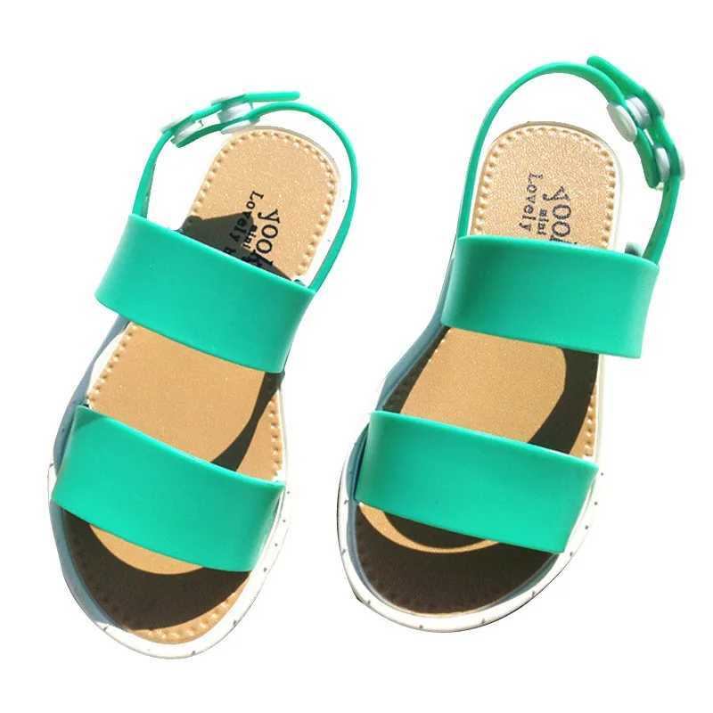 3-7 Years Old Summer Fashion Shoes Girl Shoes European Style Sandals Kids Rubber Sandals Shoes PVC Leather Kids Sandals New