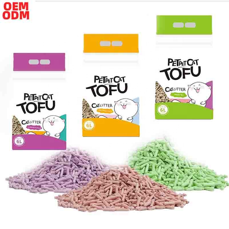 Activated Carbon Cat Litter Tofu New Innovation Tofu Litter For Cats