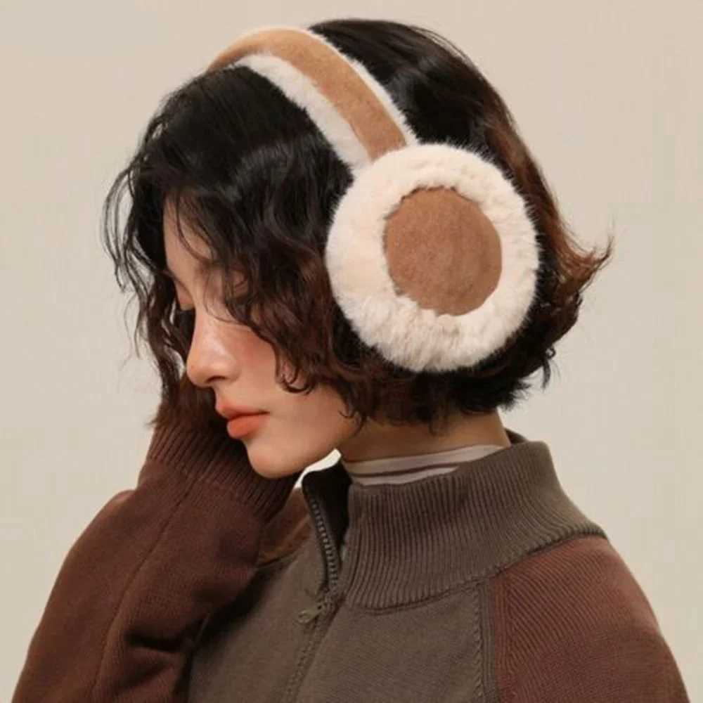 New Earmuffs for Autumn and Winter Womens Outdoor Travel Warm and Thickened Foldable Earmuffs with Plush Ear Protectors 2024XJ241126