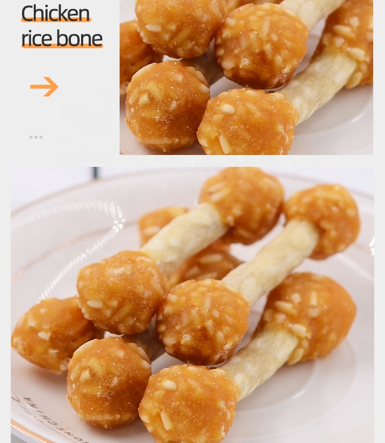 2021 New Special pet food small animal pet Treats natural dog snacks chicken dumbbell pet toy