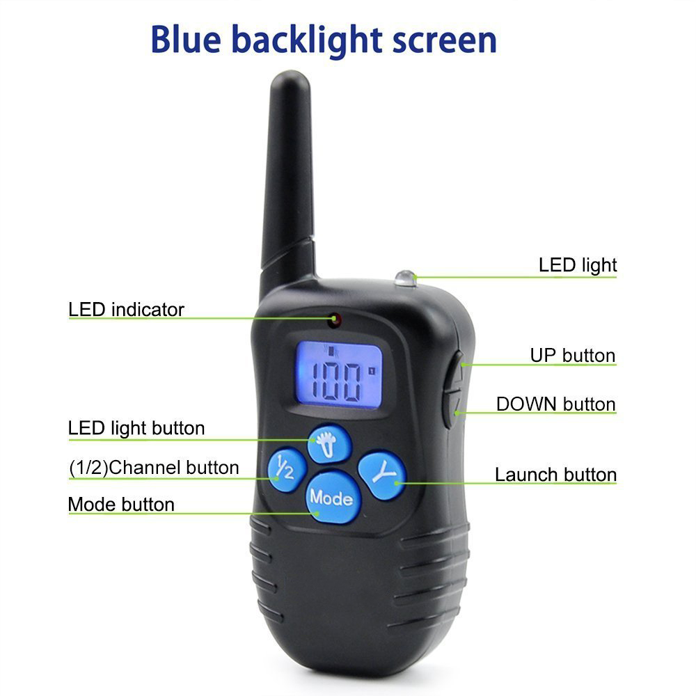 Pet Training Products Remote Vibrating Dog Training Collar bark collar 998DRB