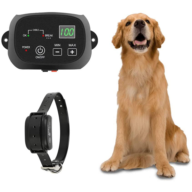 Pet Training Products Whelping Training Collars Electronic Boundary Control In-ground Dog Fence System with Beeper Collar