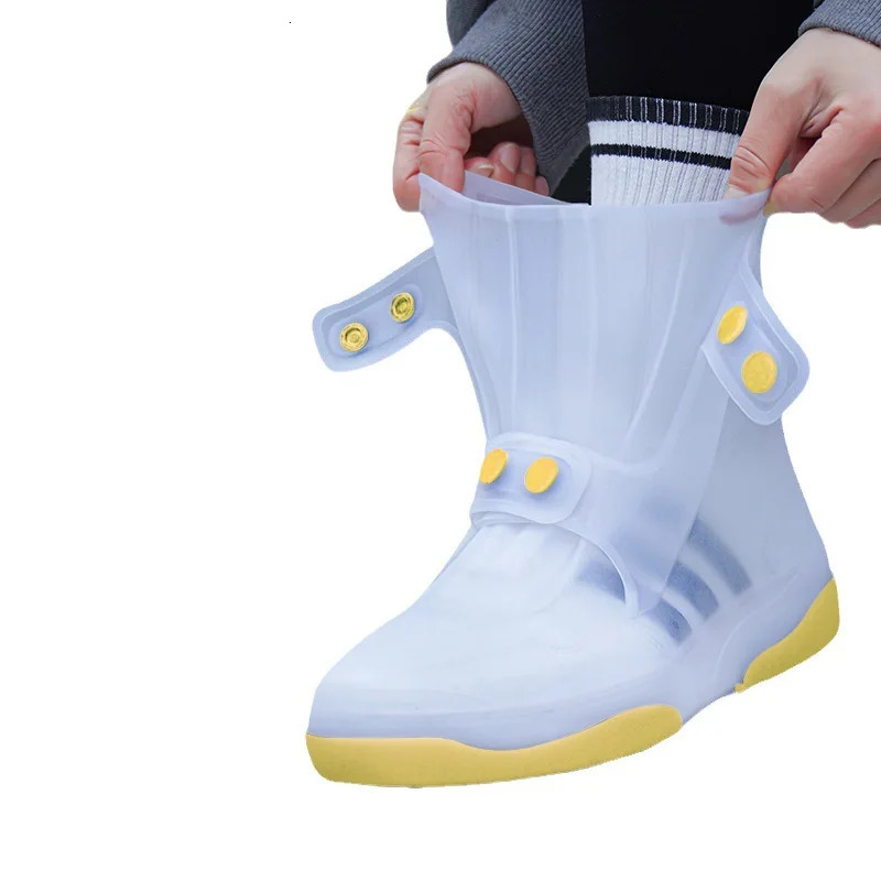 Durable TPE shoe cover unisex waterproof shoe cover rain boots reusable portable washable non slip boot cover Galoshes 241126
