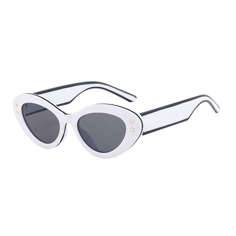Men's and women's new fashion cat-eye sunglasses high-grade sunglasses