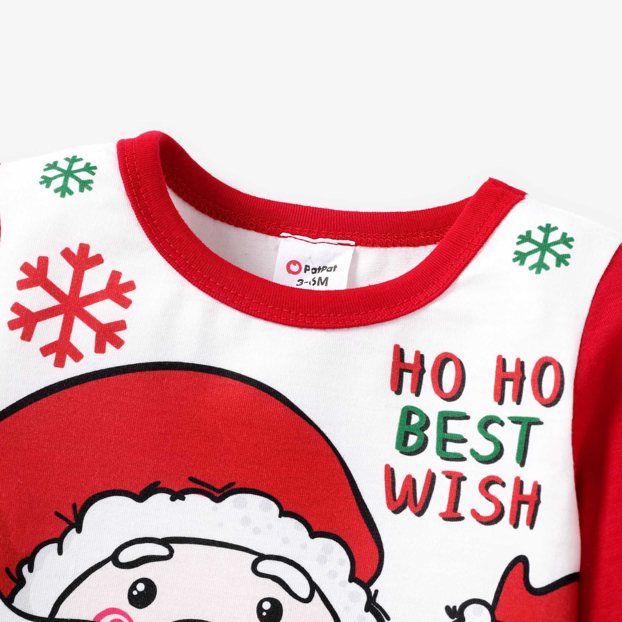Clothing Sets 2pcs Baby Girl/Boy Christmas Childlike Santa Claus Print Striped Pajamas H241126