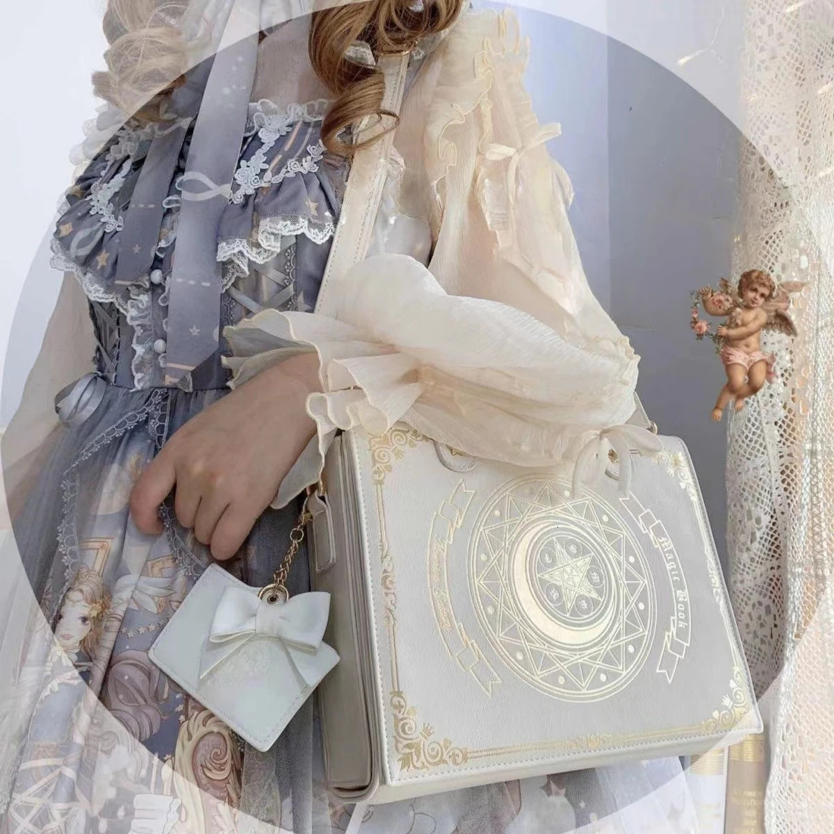 New Lolita Bag Original Designer Shoulder Bag Starry Moon Magic Flip Cover Women's Crossbody Bag