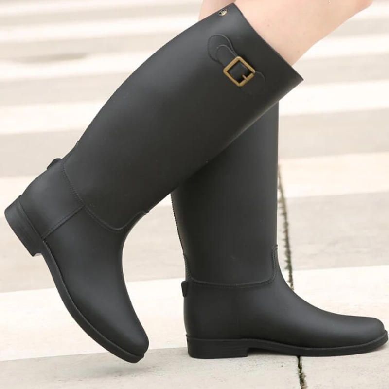 Comemore Fashion Autumn Boots Womens Rain Boots Womens Outdoor Rubber Waterproof Shoes Womens Waterproof Garden Galoshes 241126