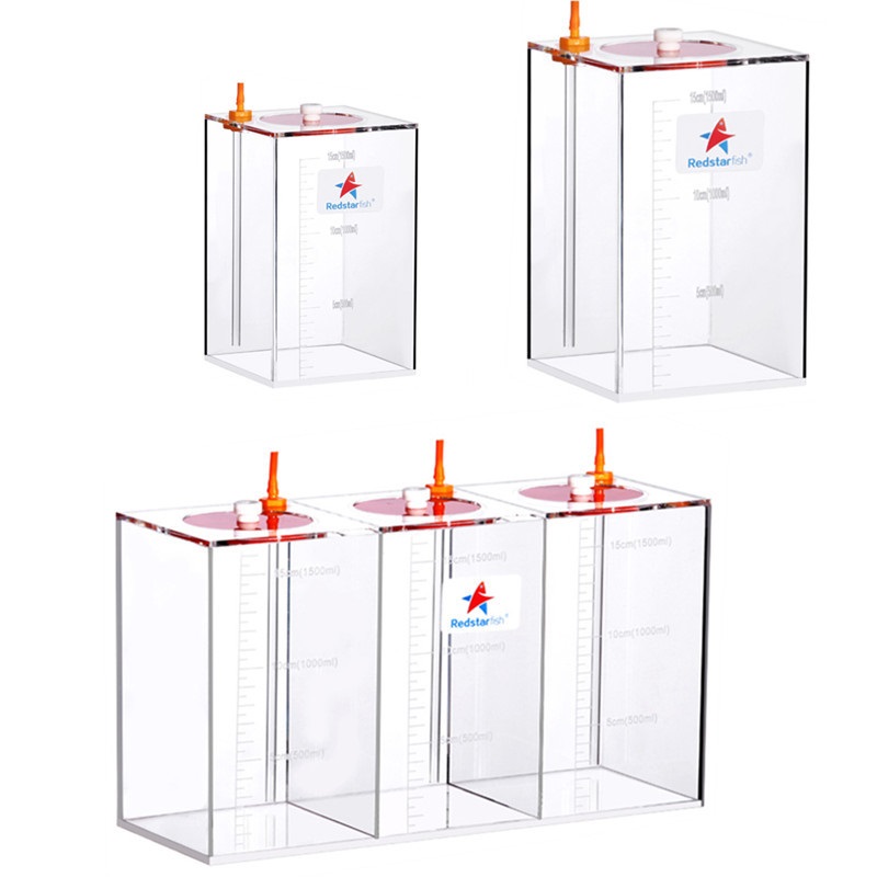 Red Starfish Acrylic Dosing Pump Scale Liquid Storage Bucket With Scale 1.5L/2.5L/4.5L/5L/10L Reservoir Container