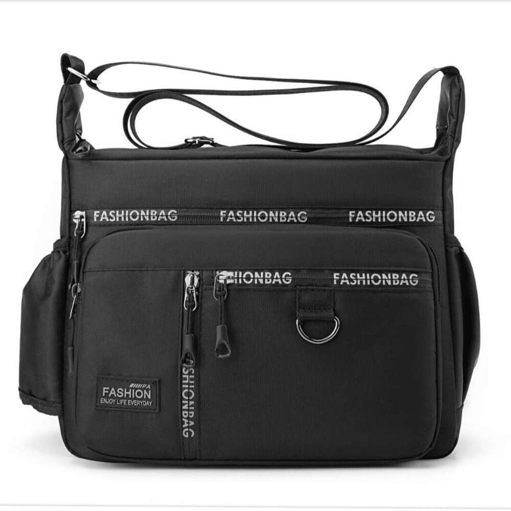New Cross Bag for Men's Business Travel, Trendy Brand, Simple Single Shoulder Small Backpack 8645