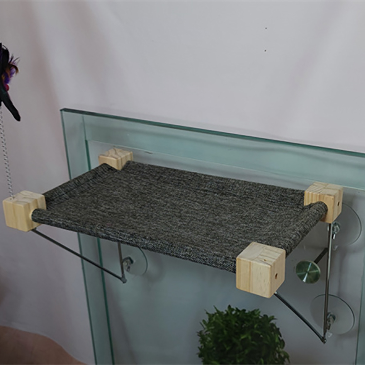 Hotselling Large removable cat bed wood pet hammock bed cat window perch