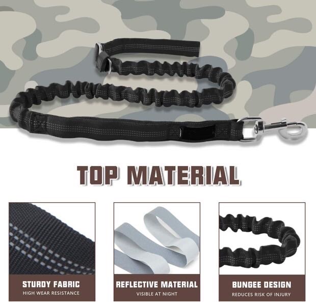 Medium Large Dog Traction Rope Elastic Buffer Training Dog Walking Rope Explosion-proof Traction Belt Pet Supplies