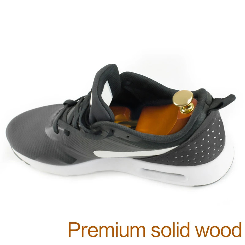 1 pair of ancient grid tree adjustable shoe tree solid wood mens shoes support knob shoe shape womens shoes care stretching forming machine 241126